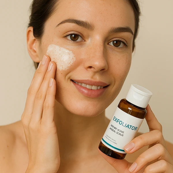 زنی در حال استفاده از محصولات لایه بردار