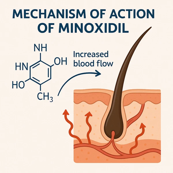 مکانیسم اثر ماینوکسیدیل و تأثیر آن بر رشد مو